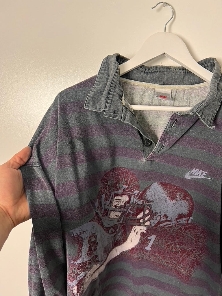 90s Nike Longsleeve Rugby Polo – XLarge