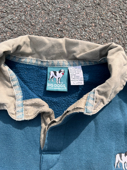 90's Big Dogs Longsleeve Rugby Polo – Large