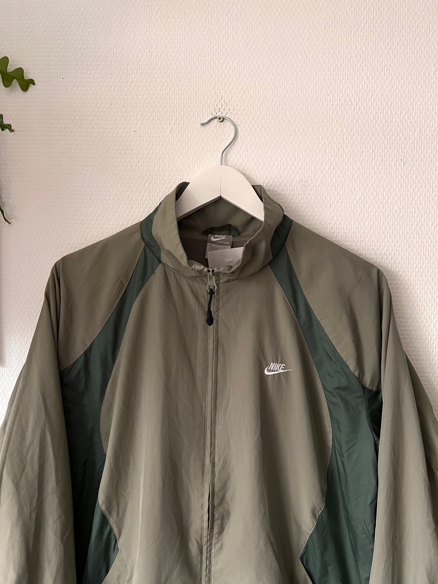 2000s Nike Multicolor Full Zip Track Jacket Green – Medium
