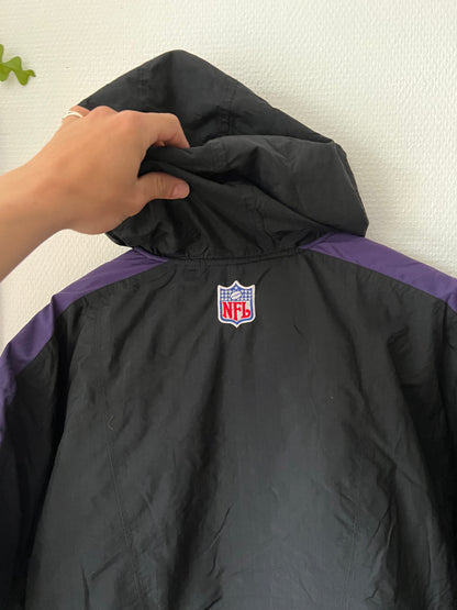 90s Nike NFL Baltimore Ravens Puffer Jacket Black – Large