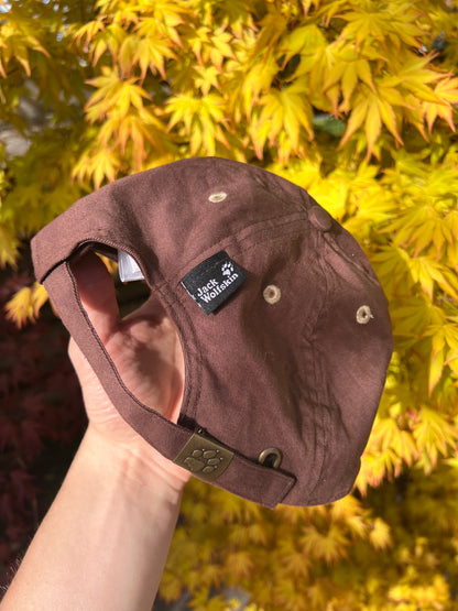 2000s Jack Wolfskin Embroidered Claw Logo Cap Brown – Medium