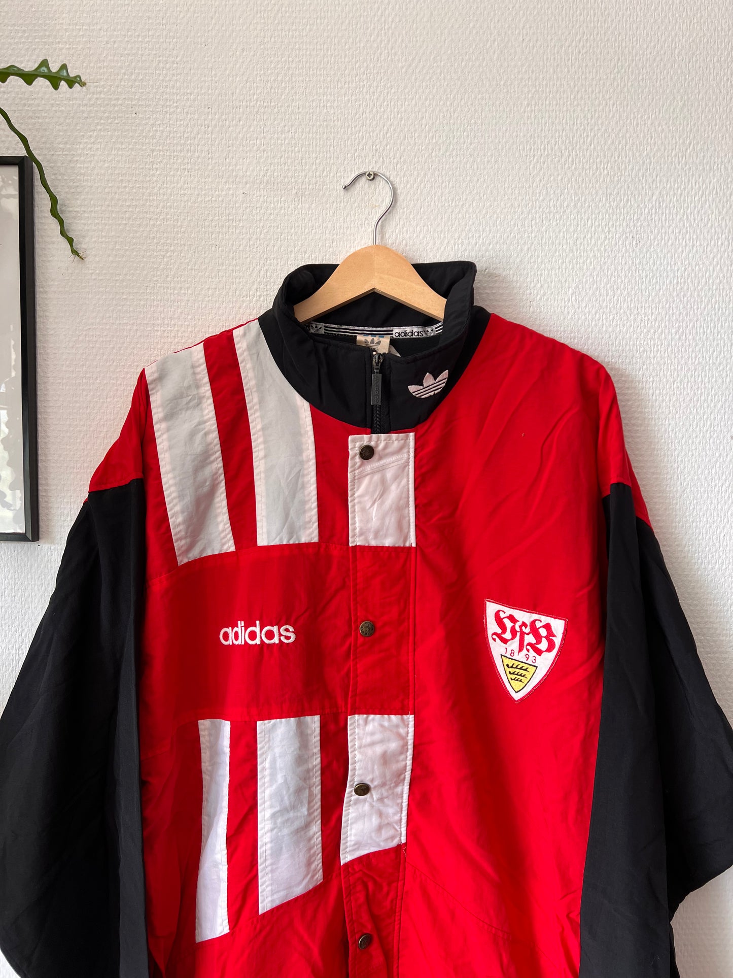 90s Adidas VfB Stuttgart Multicolor Track Jacket – Large
