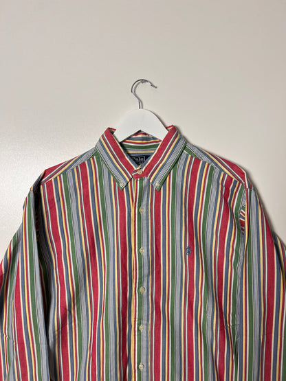 Ralph Lauren Multicolor Striped 90's Shirt – Large