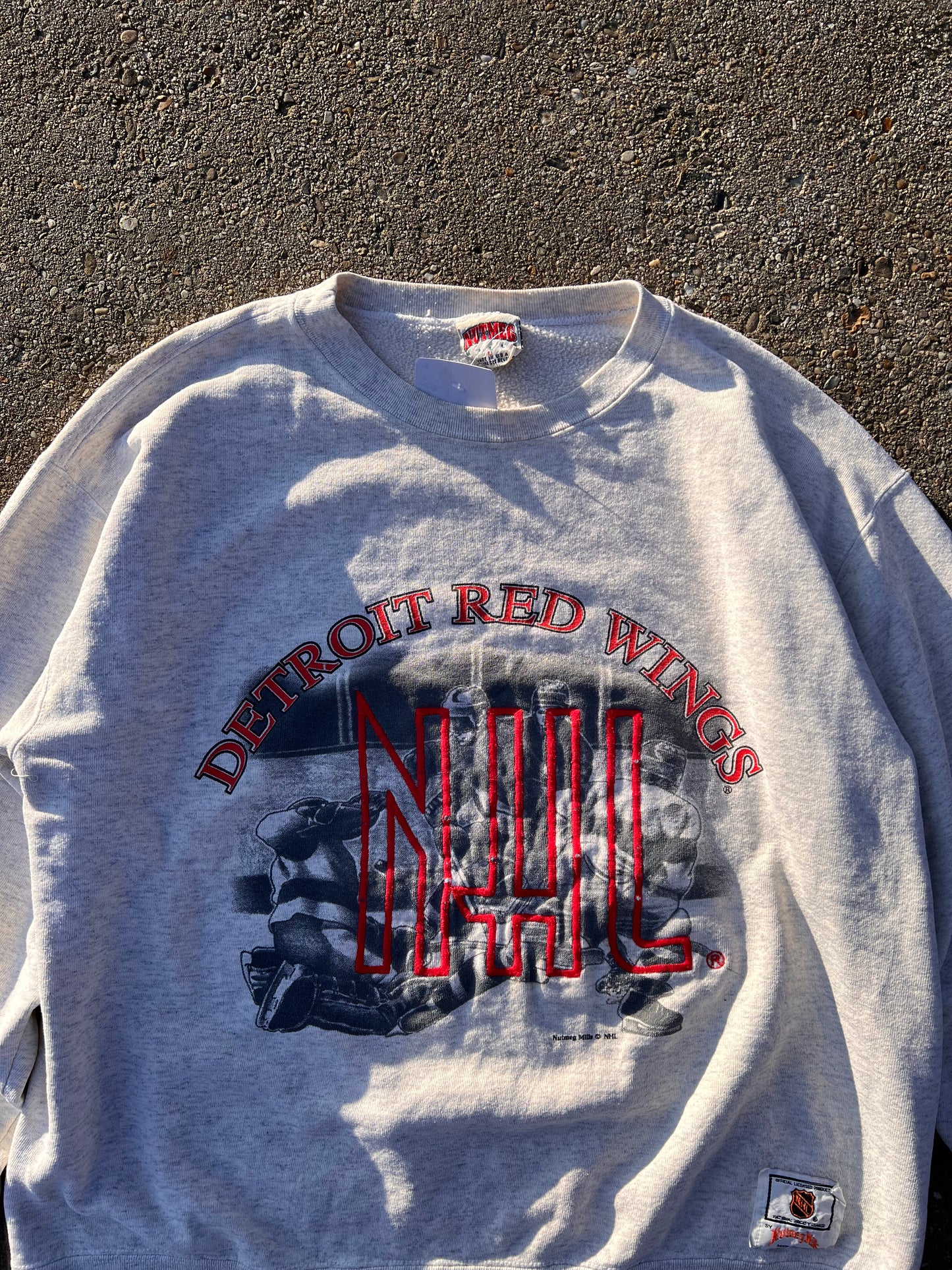 90s Nutmeg NFL Detroit Red Wings Sweatshirt – Medium