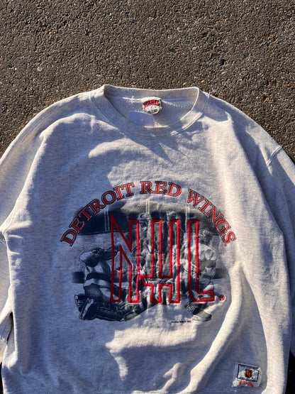 90s Nutmeg NFL Detroit Red Wings Sweatshirt – Medium