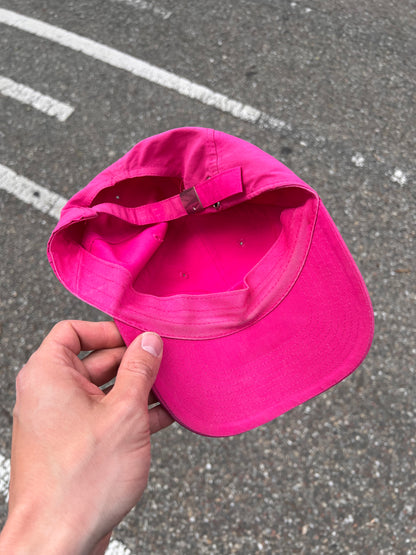 2000s Nike Metal Side Logo Strapback Cap Pink – Medium