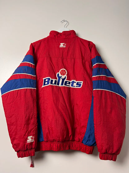 Starter Washington Bullets Puffer Jacket - Medium
