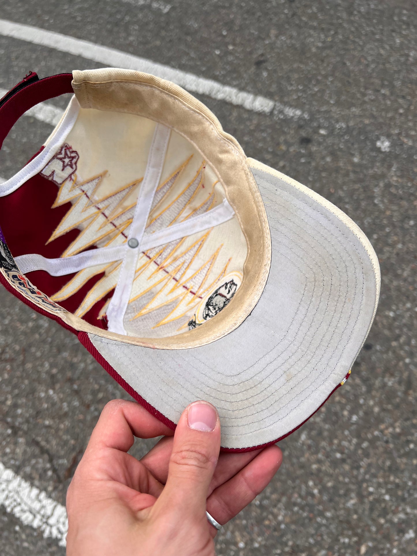 90s Starter Embroidered Washington Redskins Snapback Cap Red – One Size