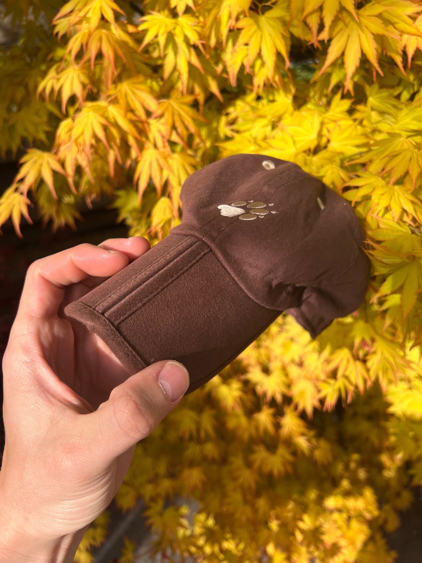 2000s Jack Wolfskin Embroidered Claw Logo Cap Brown – Medium