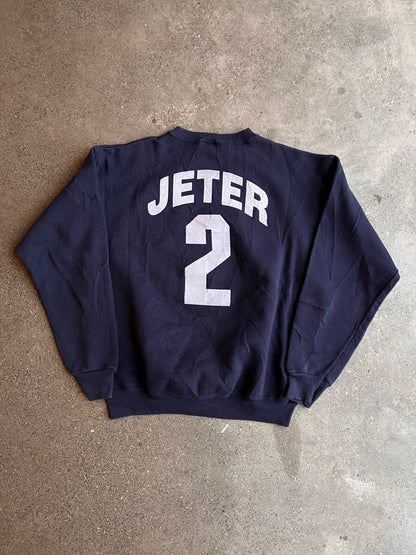 90s 7 Logo NY Yankees Jeter Crewneck – Large