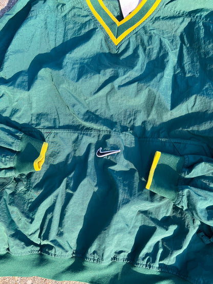 90s Nke V-Neck Center Swoosh Anorak Jacket – Large