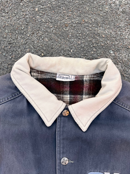 90's Oxbow Plaid Denim Jacket