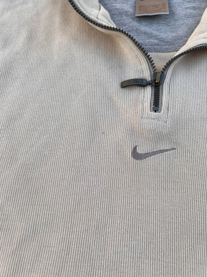 90's Nike Quarter Zip Center Swoosh Sweatshirt – Small