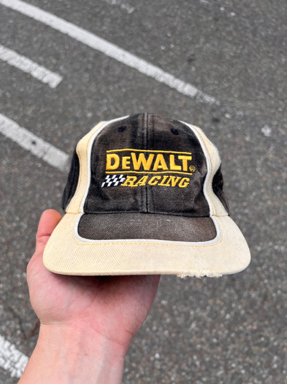 90s De Walt Embroidered Racing Strapback Cap Black – Medium