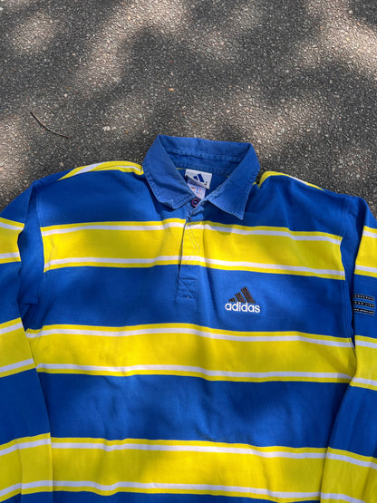 90's Adidas Longsleeve Rugby Polo – Medium