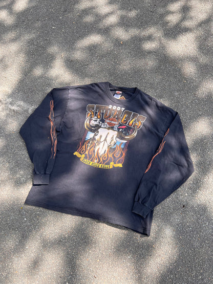 00's Harley Davidson Flames Longsleeve – XLarge