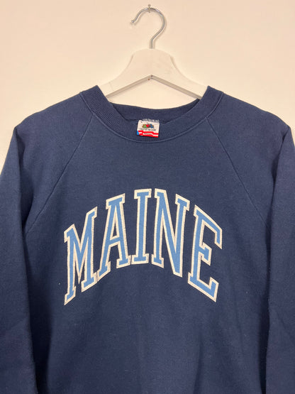 80's Fruit de Loom Maine Crewneck – Large