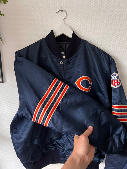 90s Starter NFL Cleveland Cubs Satin Bomber Jacket Navy – Large