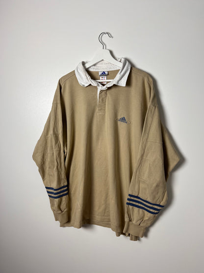 Vintage Adidas Longsleeve Rugby Polo