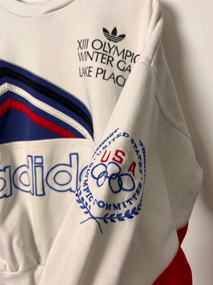 90's Adidas Lake Placid Olympic Games 1980 Sweatshirt – Large