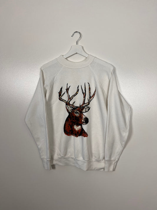 80's Vintage Hunting Deer Type Sweatshirt – Medium image