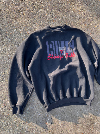 90s 7 Logo Chicago Bulls Embroidered Sweatshirt – Large