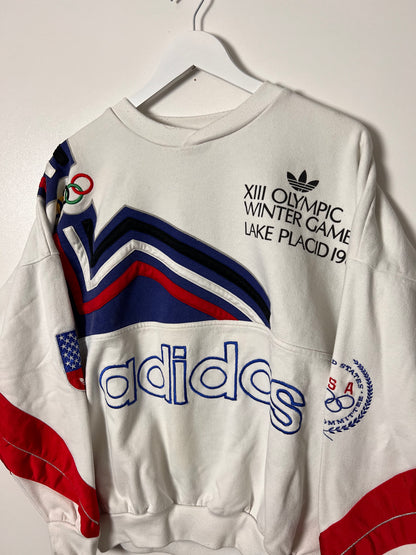 90's Adidas Lake Placid Olympic Games 1980 Sweatshirt – Large