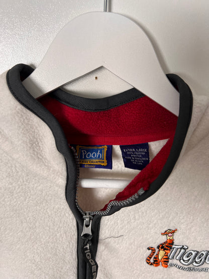 90's Looney Tunes 1/4 Button Up Tigger Fleece – XLarge