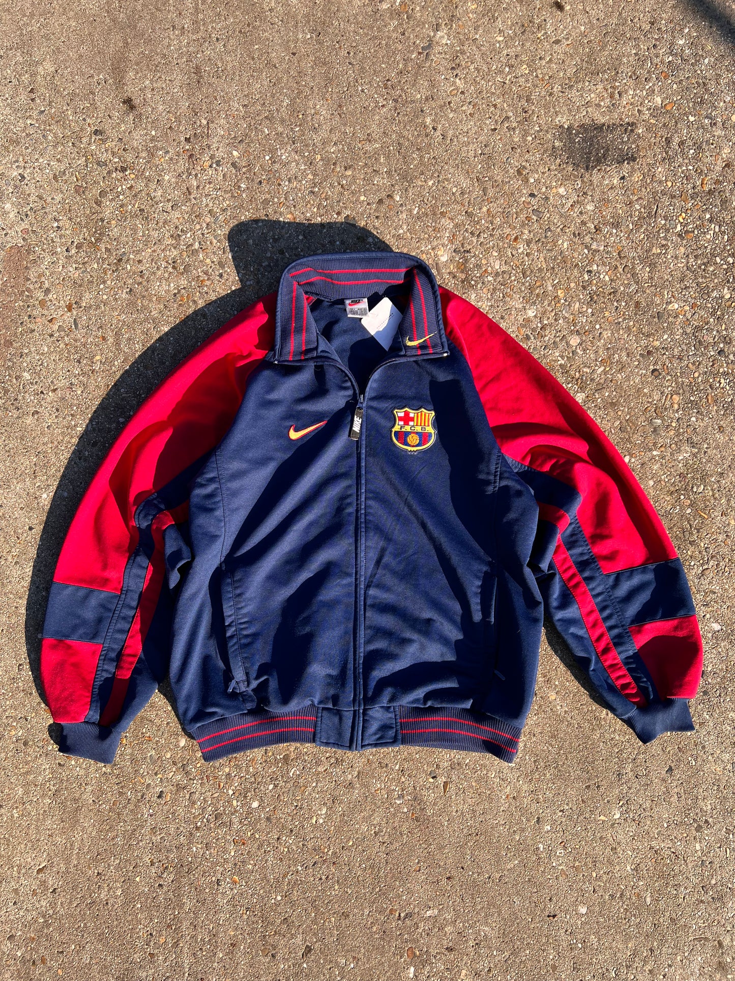 90s Nike FC Barcelona Warm Up Jacket – Large