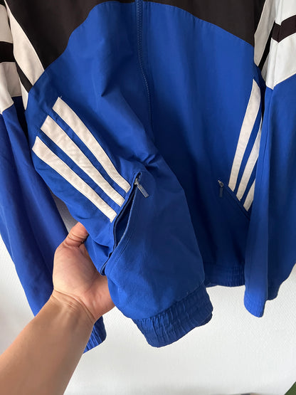 90s Adidas Bundesliga Schalke Full Zip Track Jacket Blue – Large