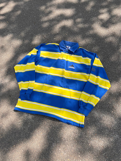 90's Adidas Longsleeve Rugby Polo – Medium