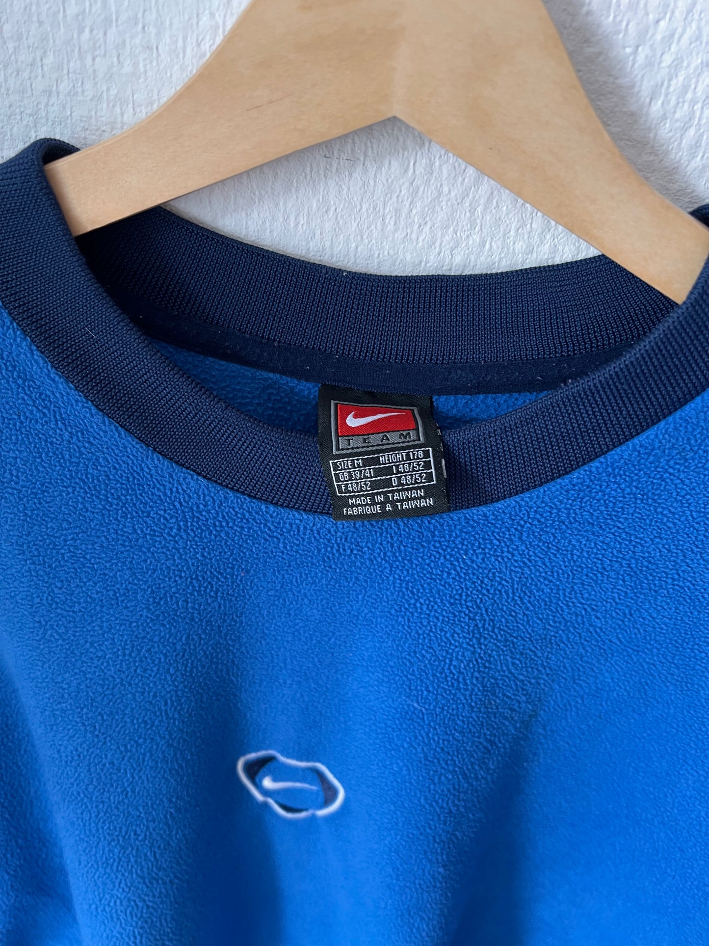 90s Nike Team Total Center Logo Crewneck Fleece – Medium