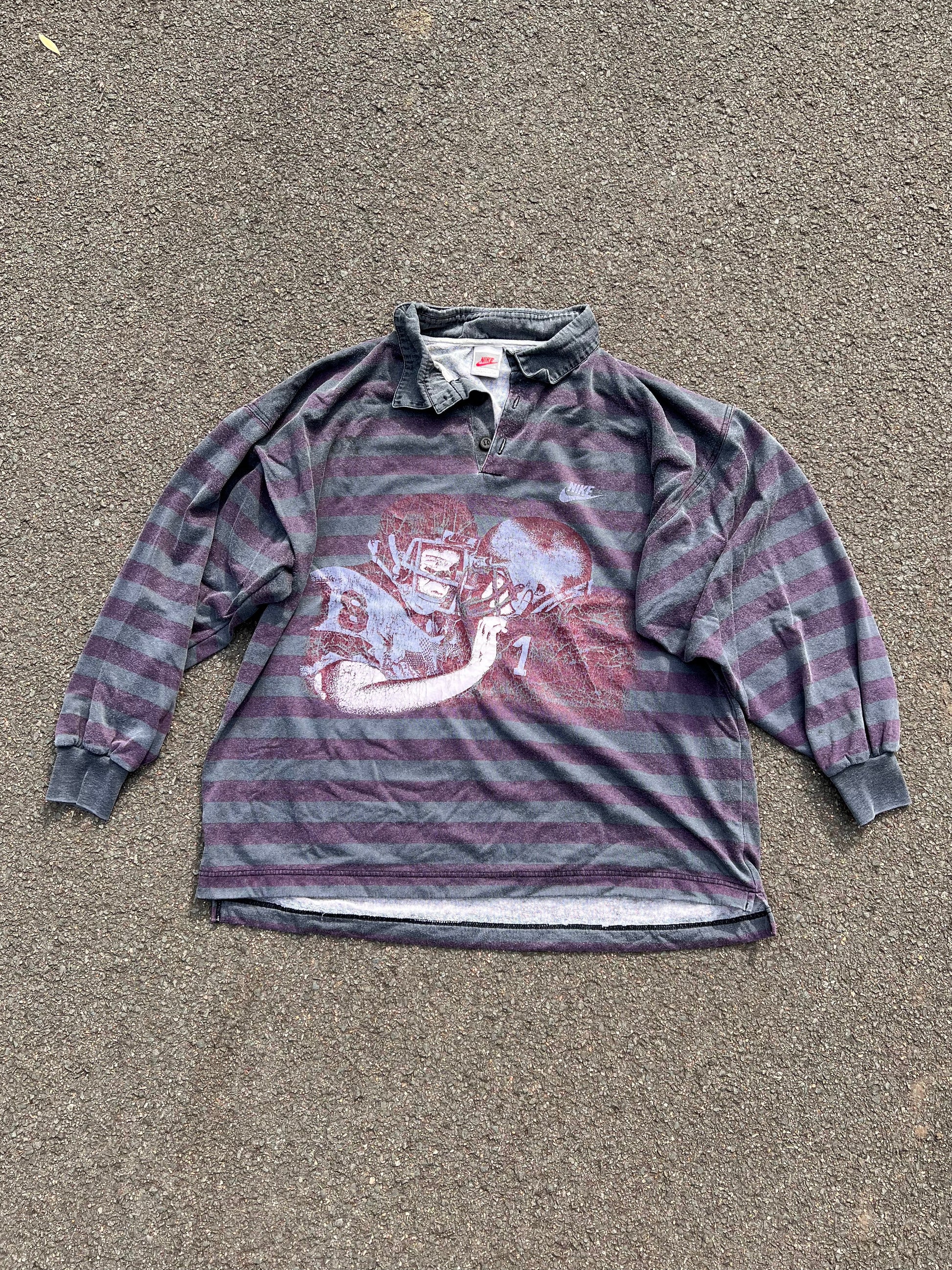 90s Nike Longsleeve Rugby Polo – XLarge