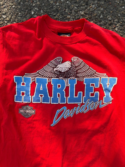 90's Harley Davidson Eagle T-Shirt – Large
