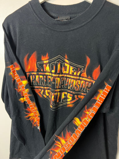 Harley Davidson Flames Longsleeve - Large