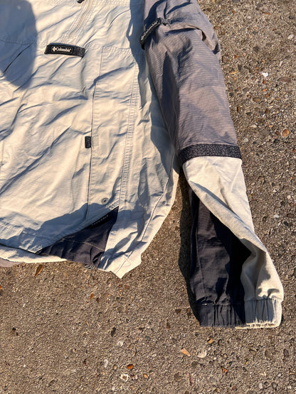 90s Columbia 1/4 Zip Up Hooded Anorak Jacket – Large