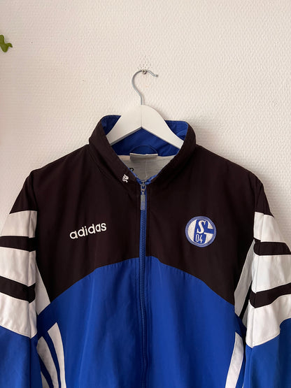 90s Adidas Bundesliga Schalke Full Zip Track Jacket Blue – Large