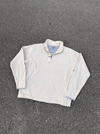 90's Nike Quarter Zip Center Swoosh Sweatshirt – Small