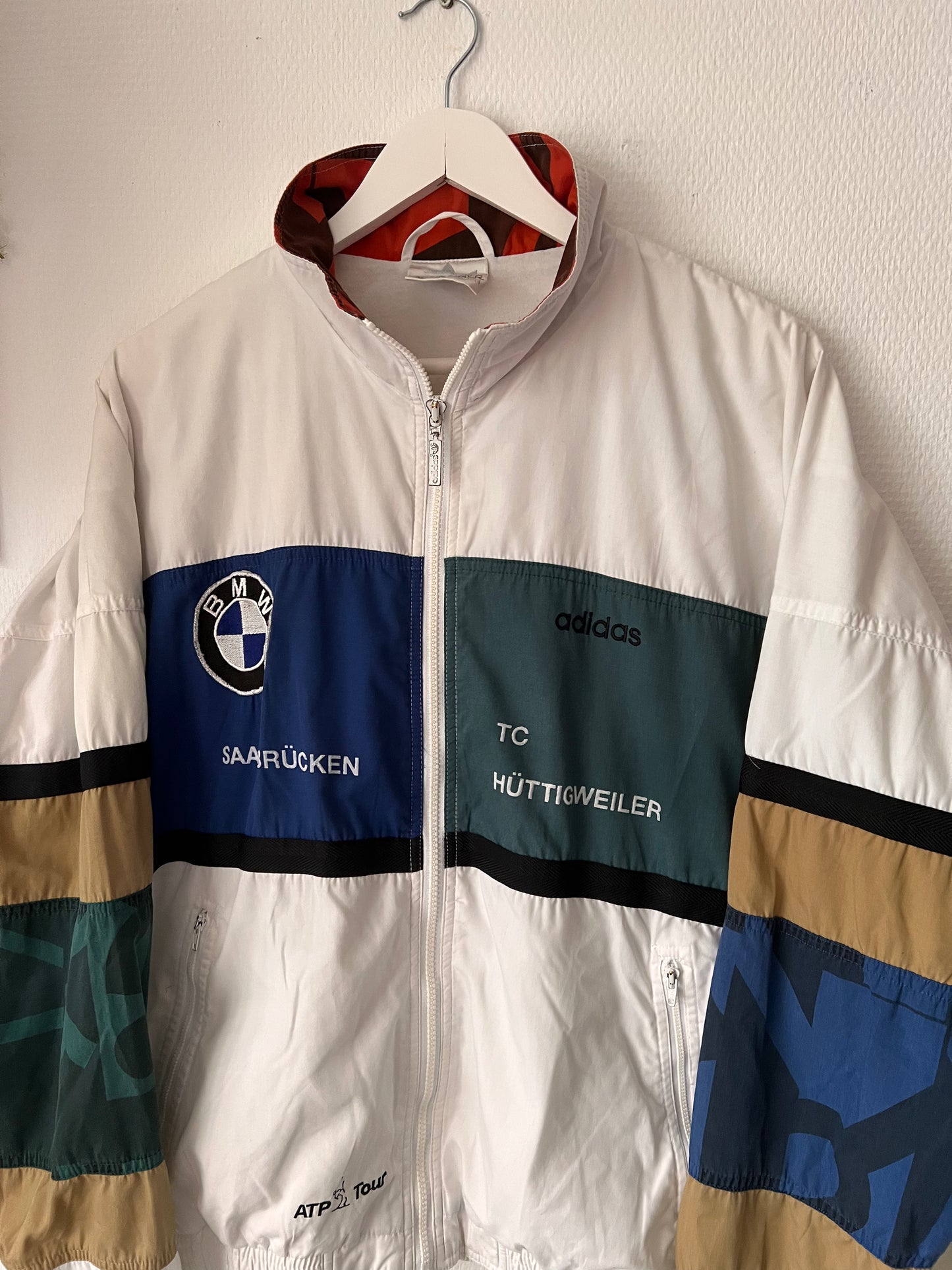 90s Adidas ATP Tour BMW Track Jacket Multicolor – Large