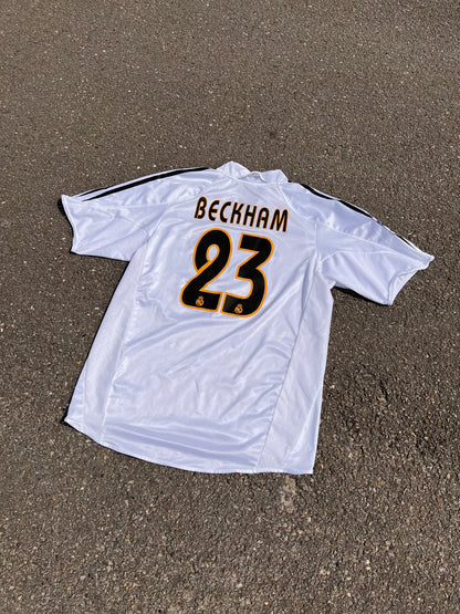 00's Adidas Real Madrid David Beckham Kit – Medium