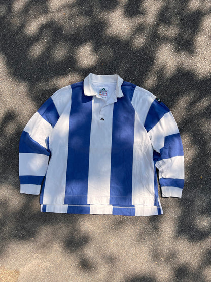 90's Adidas Equipment Longsleeve Rugby Polo – Large