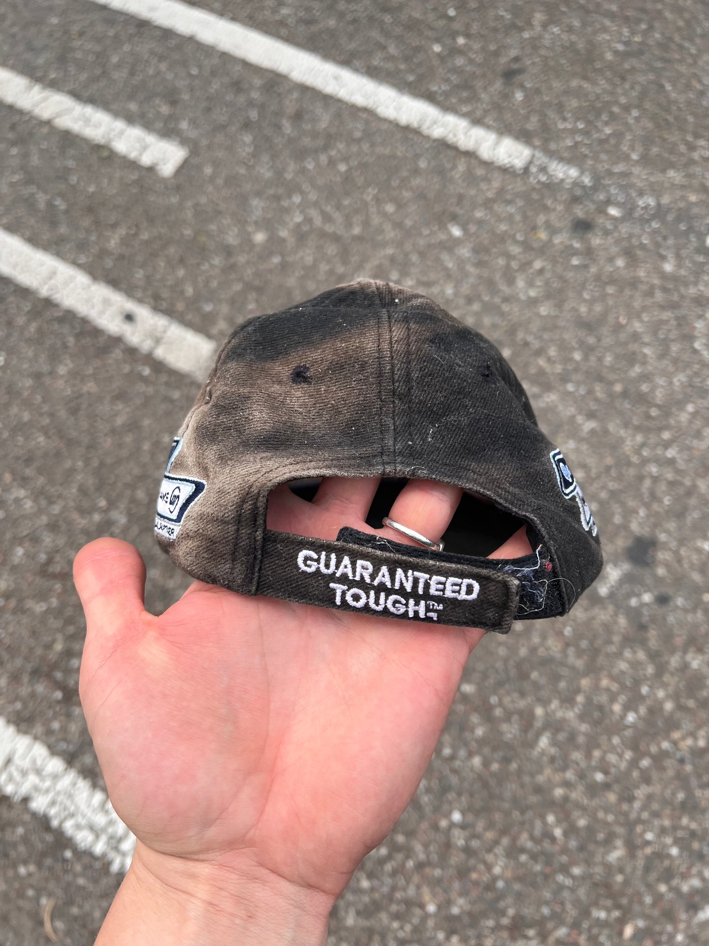 90s De Walt Embroidered Racing Strapback Cap Black – Medium