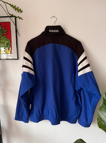 90s Adidas Bundesliga Schalke Full Zip Track Jacket Blue – Large