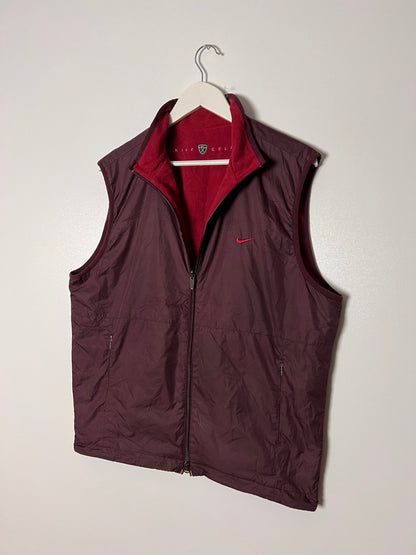 2000s Nike Golf Reversible Fleece Vest – XLarge