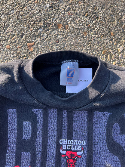 90s 7 Logo Chicago Bulls Embroidered Sweatshirt – Large