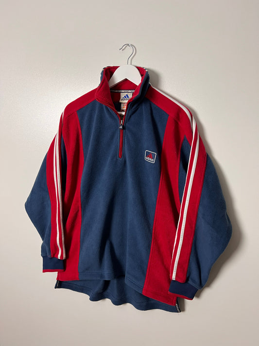 90's Adidas 1/4 Zip Up Multicolor Fleece – Medium