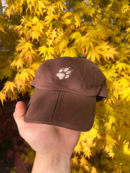 2000s Jack Wolfskin Embroidered Claw Logo Cap Brown – Medium