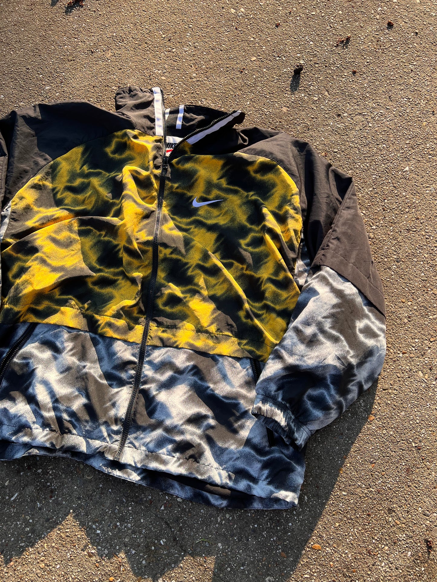 90s Nike Full Zip Grainy Multicolor Track Jacket – Xlarge