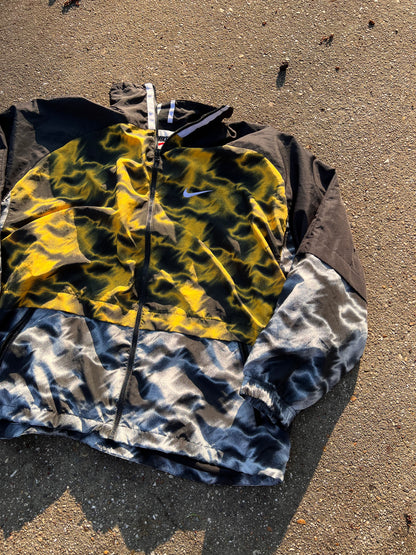 90s Nike Full Zip Grainy Multicolor Track Jacket – Xlarge