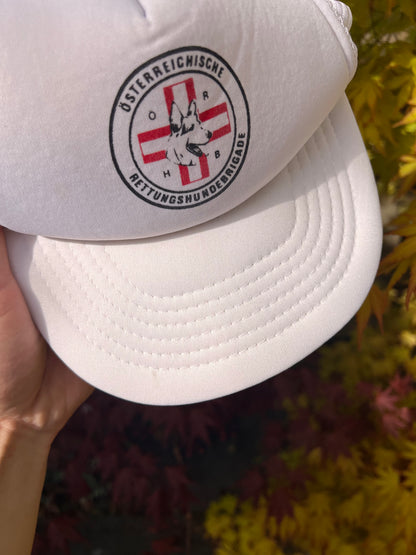 90s Hundenbrigade Austria Dog Trucker Cap White – One Size